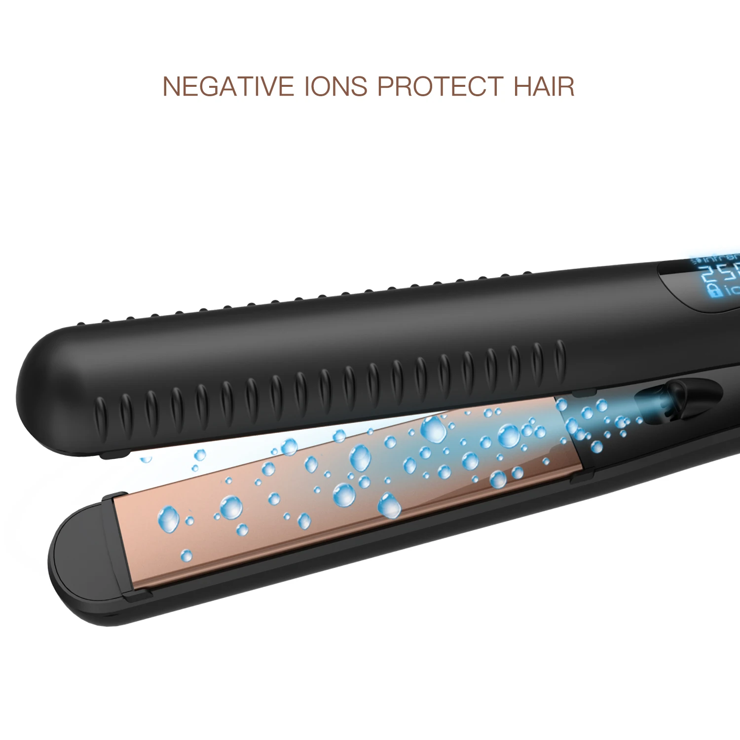 Lena High-end 450F Ceramic Ionic Straighten Hair Profession Flat Iron Infrared Hair Straightener with Touch Sensor