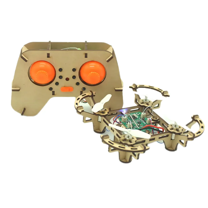 DIY Drone Kit HS109 Educational Toys for Kids Student Education RC Drone Self assembly kit flash light remote control quadcopter