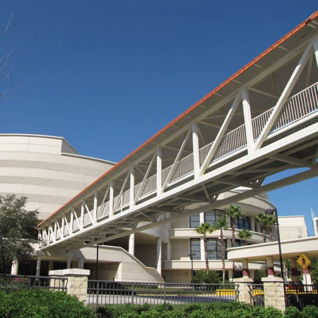 Free design drawing prefabricated steel pedestrian bridge