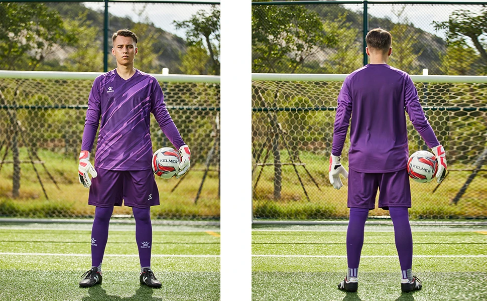 Мужская футбольная форма KELME на заказ футбольный вратарь джерси одежда мягкий комплект тренировочная футбольной