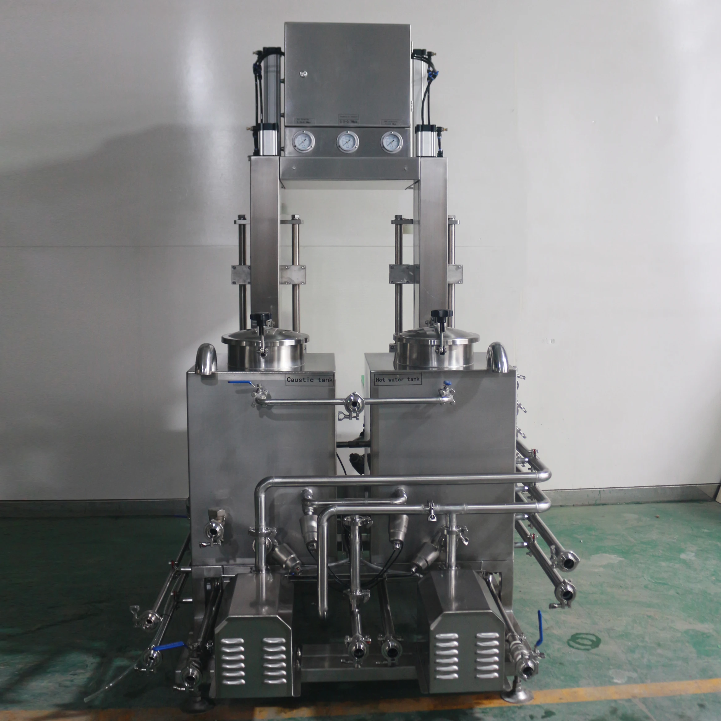 semi automatic beer keg washing and filling combine machine 2 heads
