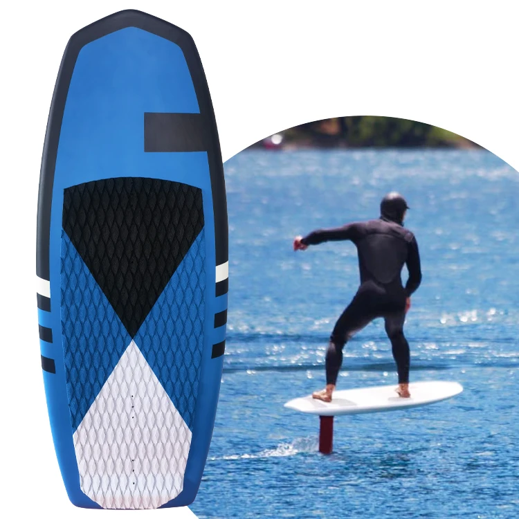 KUAYO FUN water sports carbon EPS EVA wake Foil  board  BLUE hydrofoil OEM small surfing  wings FOIL pumping hard board