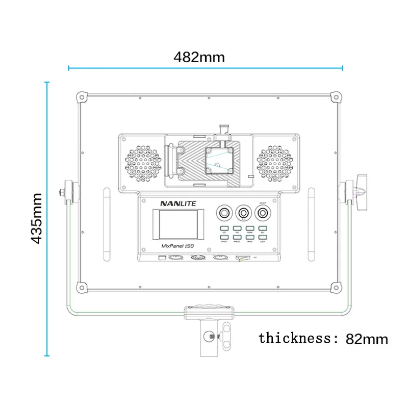  Черная фотография прямоугольная Nanlite mixpanel 150 3 в 1 ультра яркая Вт RGBW Светодиодная лампа для