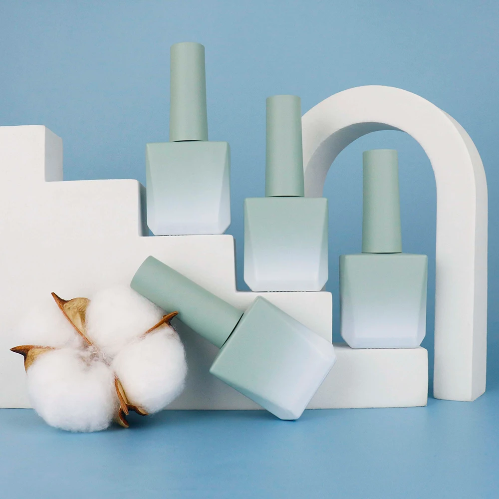 OEM custom unique nail gel polish glass bottle with brush empty nail polish bottles