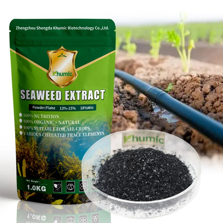 18% Alginic Acid Antitoxins Seaweed Extract Fertilizer from Ascophllum Nodosum for All Plants