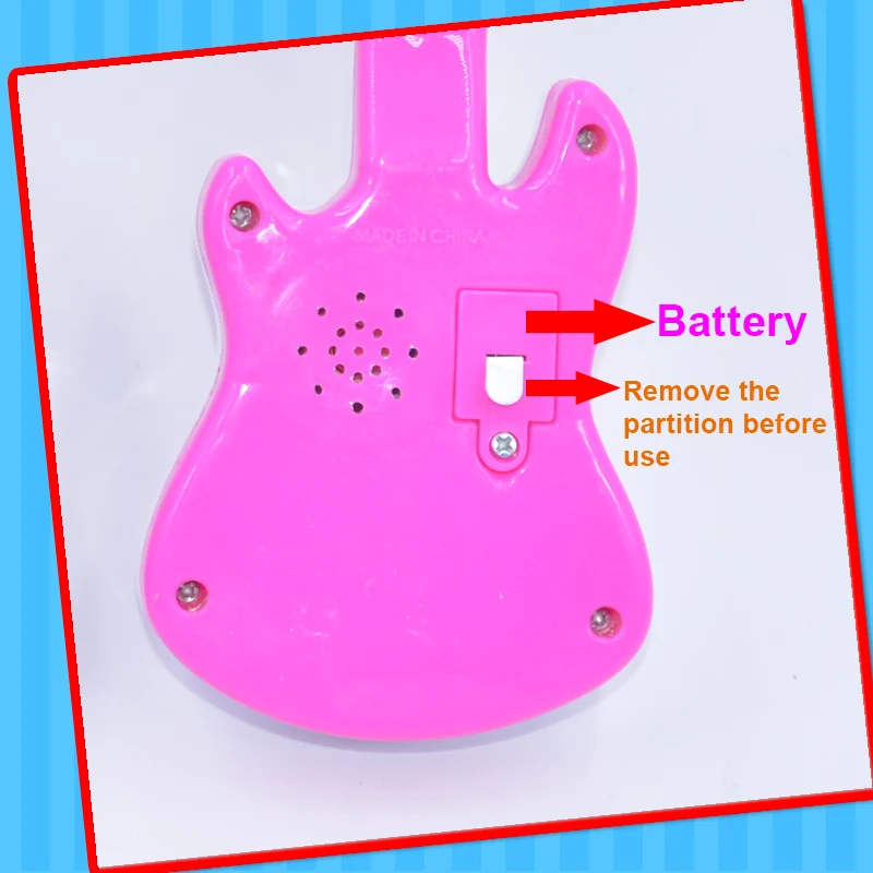 Toy candy 2020 best selling China toy with candy plastic music guitar toy promotion popular in russian and arab country