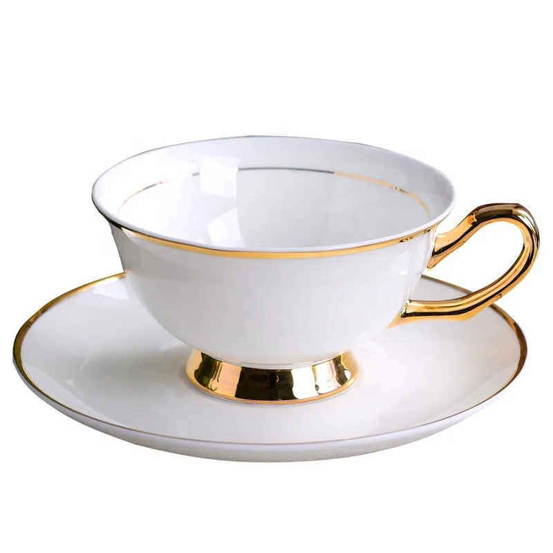 Китайские винтажные золотые кофейные чашки и блюдце из тонкой кости фарфоровая чайная чашка блюдо 200 мл с вашим
