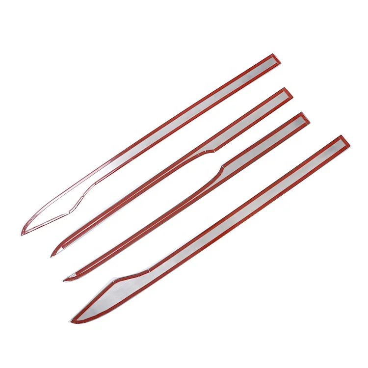Chromed Car Exterior Side Door Body Panel Strip Door Trim Molding  For Toyota Sienta 2022 2023