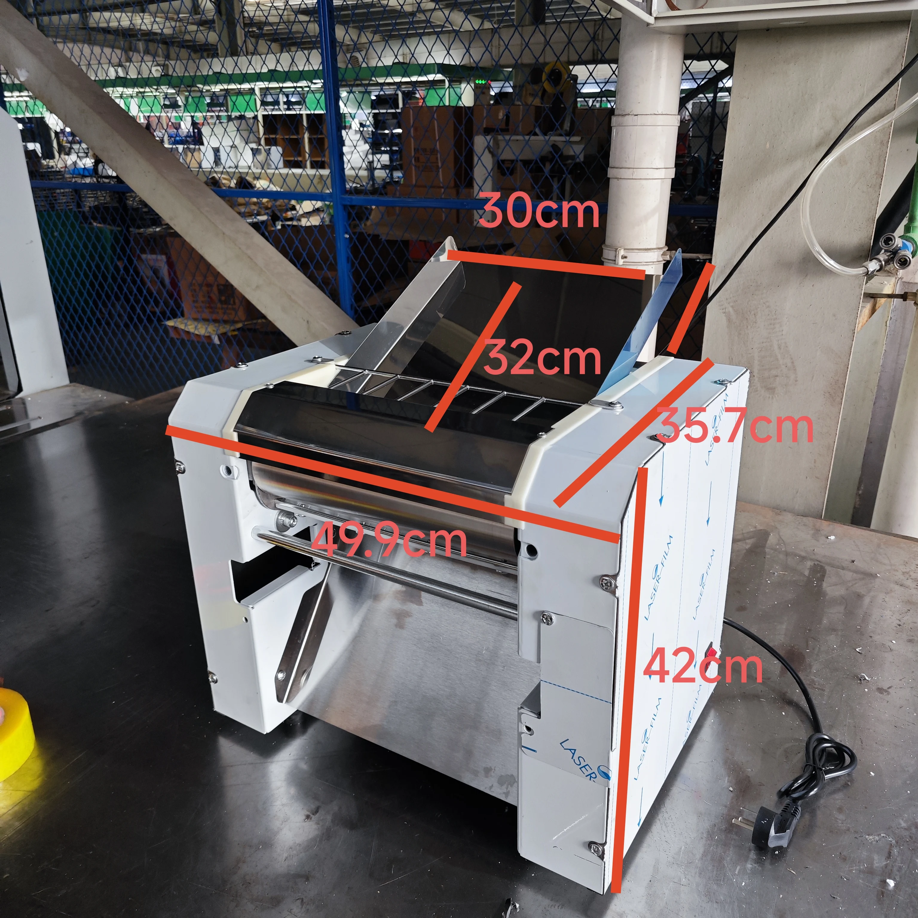 Chuanyu CY-300 Stainless Steel Automatic Dough Roller Pressing Machine Pizza Dough Kneading Machine Dough Press Sheeter Machine