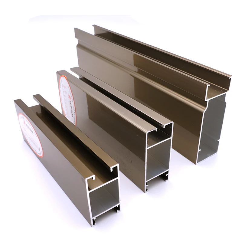 Champagne South Africa Aluminium Extrusion Profiles 6063 Window And Doors Materials OEM Factories