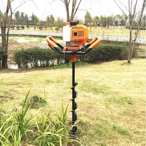 Portable 52cc Ground Deep Post Hole Digger Auger Drill Earth Auger