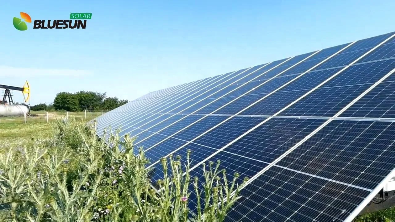 Bluesun dual-glass bifacial solar panel  half cell BIPV transparent module 380w 440w 400w solar panel home