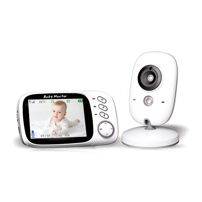Baby Monitor Wireless With 3.2 Inches LCD 2 Way Audio Talk Night Vision Surveillance Security Camera Babysitter