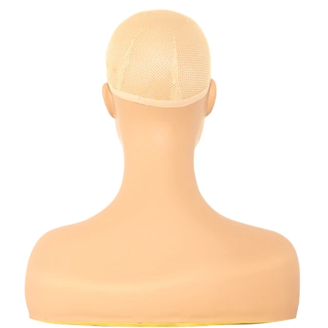 DC-487b Mannequin Head With Shoulders African American Female PVC Material
