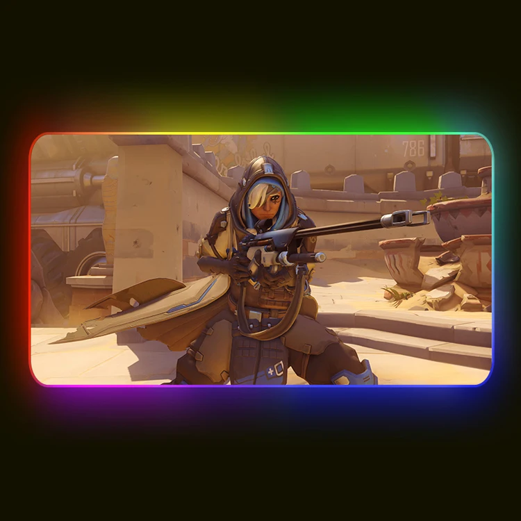 
Oem custom big RGB high quality gaming overwatch ass mouse pad 