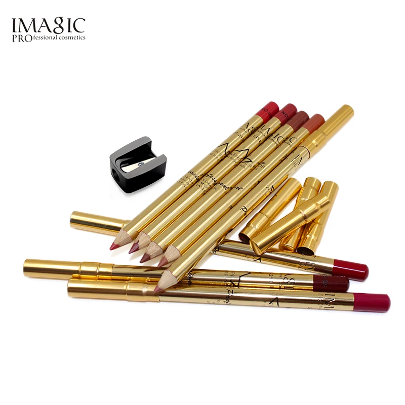 IMAGIC 8color matte easy to color Lip pencil long lasting waterproof nude Lip pencil