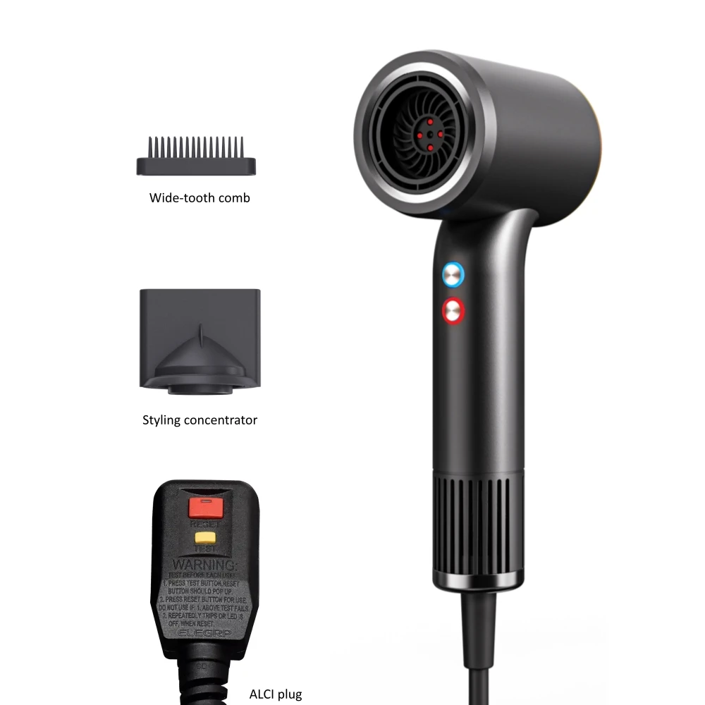 Custom Logo Low Noise 110 000 Rpm Brushless Motor Hair Dryers 200 Million Negative Ions Dryer With Infrared