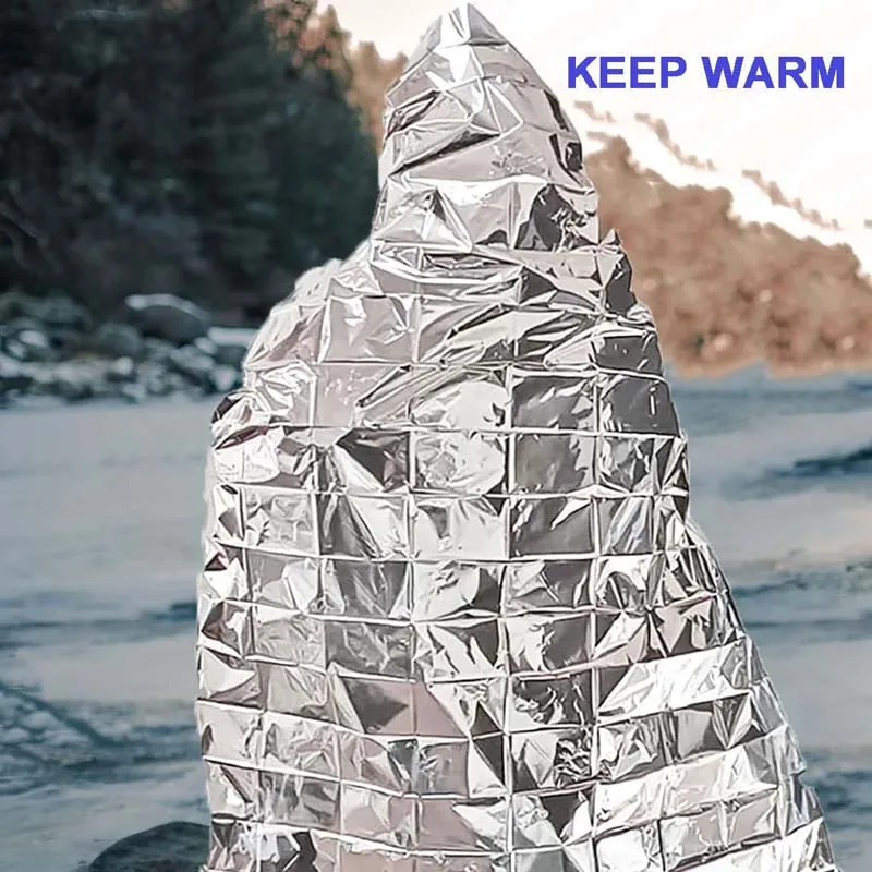Wholesale  Emergency Blanket Tear Resistant Windproof Sun Protection Thermal Insulation Blanket Hiking Survival First Aid