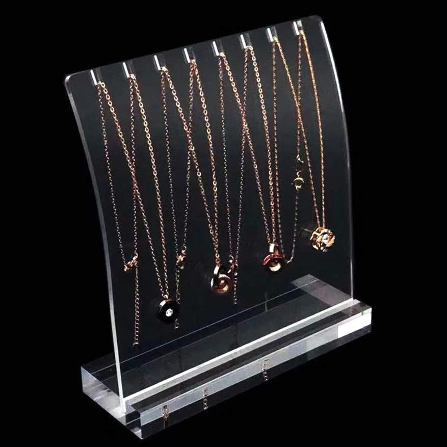 customize Acrylic Necklace Jewelry Pendant charms earrings Display Stands Jewelry Display Neck Stands