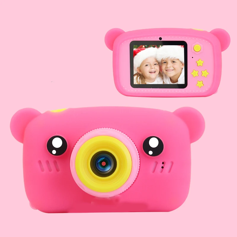 Factory Wholesale 20MP New Children Toys Cute Bear Kids Camera  Child Photo HD 2.0-inch  Kids Digital Video Action Camera Amazon