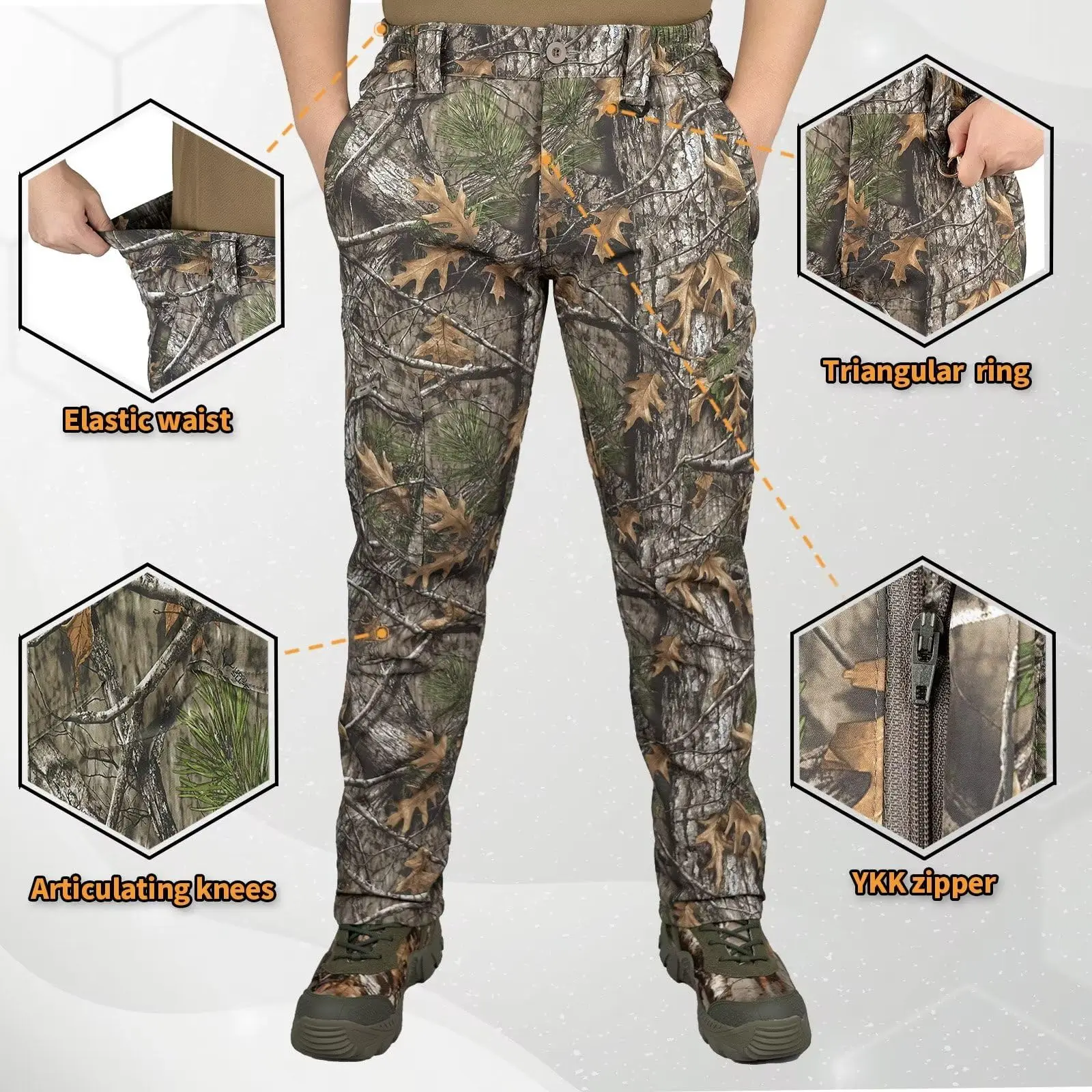 Wholesale Hunting Clothes Clothing Wear Women Wool Waterproof Blaze Orange Upland Camo Camouflage Cargo Hunting Pants Men