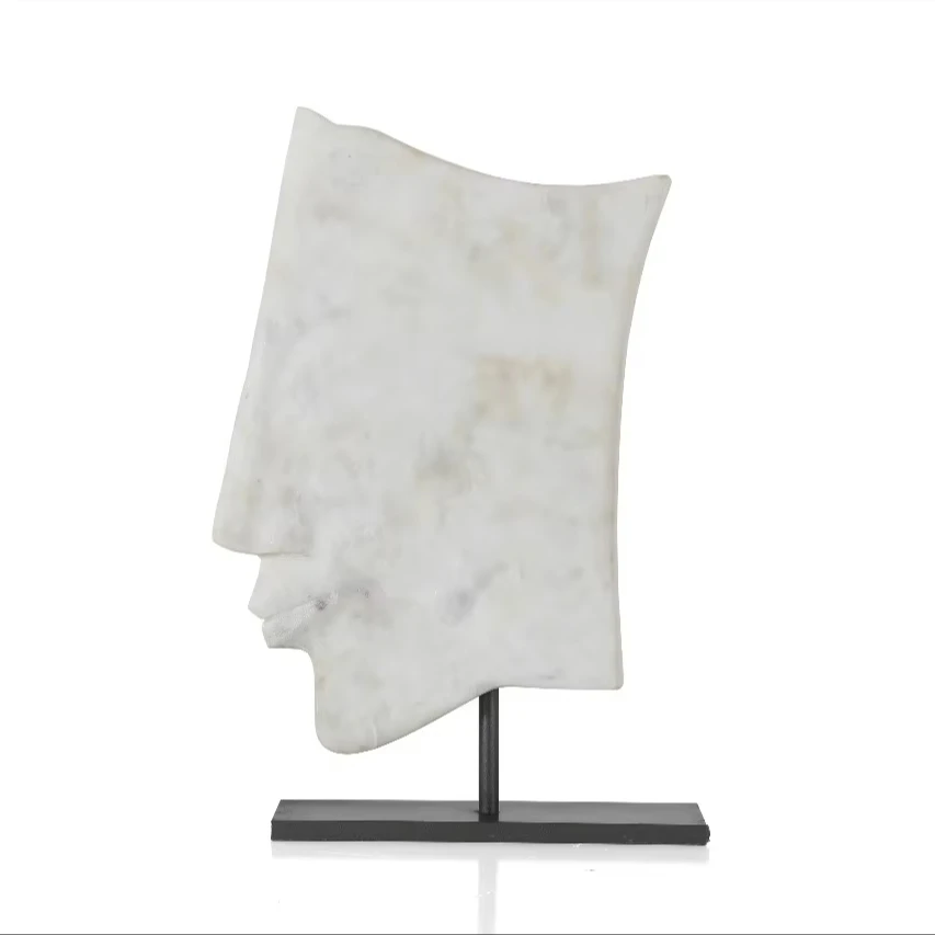 white Banswara marble sculpture stone custom statue sculpture marble abstract Art white marble statue sculpture for sale