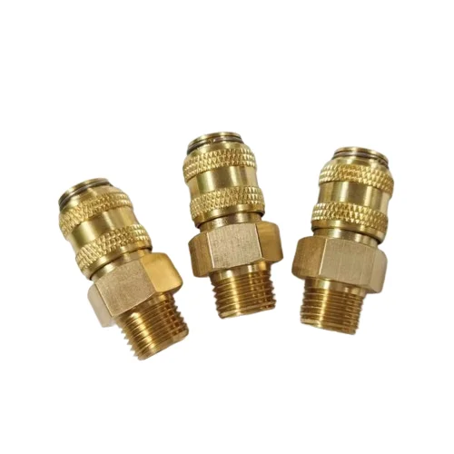 Mold coolant quick release coupling parker standard NW5 series brass male G 1/8 1/4 thread closing type fittings