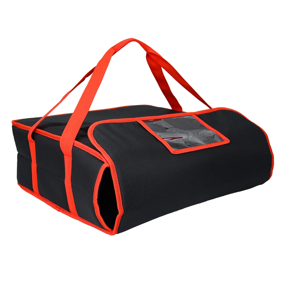 Pizza thermo insulated bag for fast food delivery motorcycle bags hot heating element 12v heated pizza cooler  bag