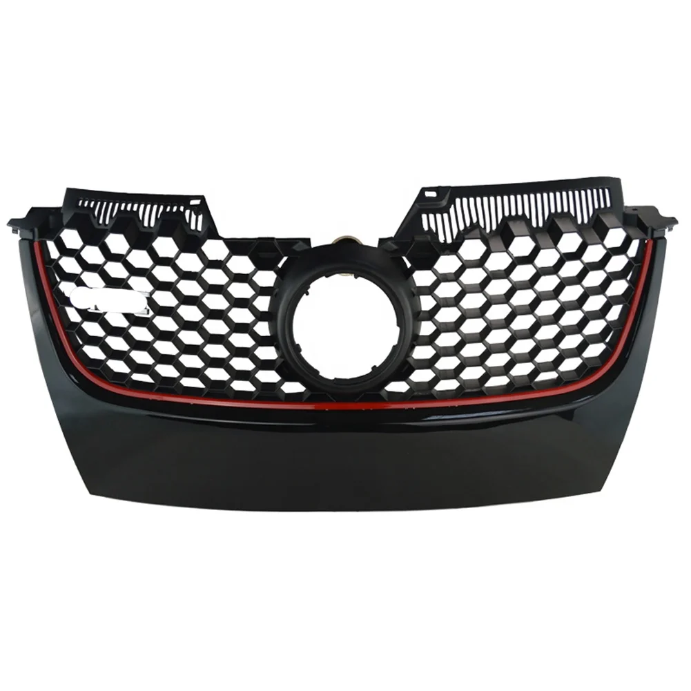  Передний нижний бампер Гриль совместимый с 2006 + VW Mk5 Golf Gti Jetta ABS пластиковая решетка глянцевая