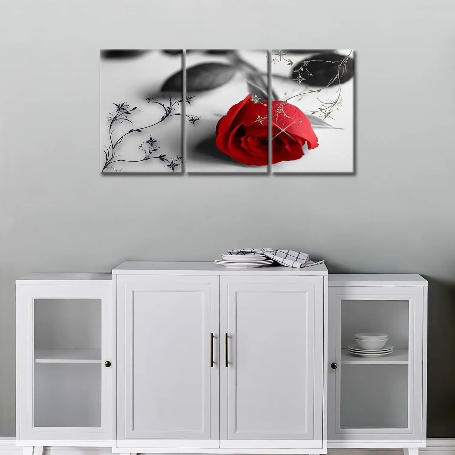 Red Rose Wall Art Decor Modern Painting Prints for Home paintings and wall arts decorative painting