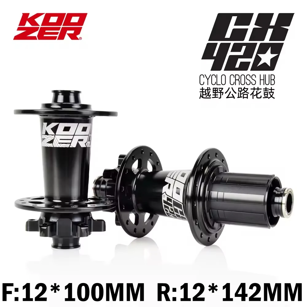 KOOZER Road Bike Bearing Hubs CX420 Disc Brake Front Rear Aluminum Alloy Road Bike Hub