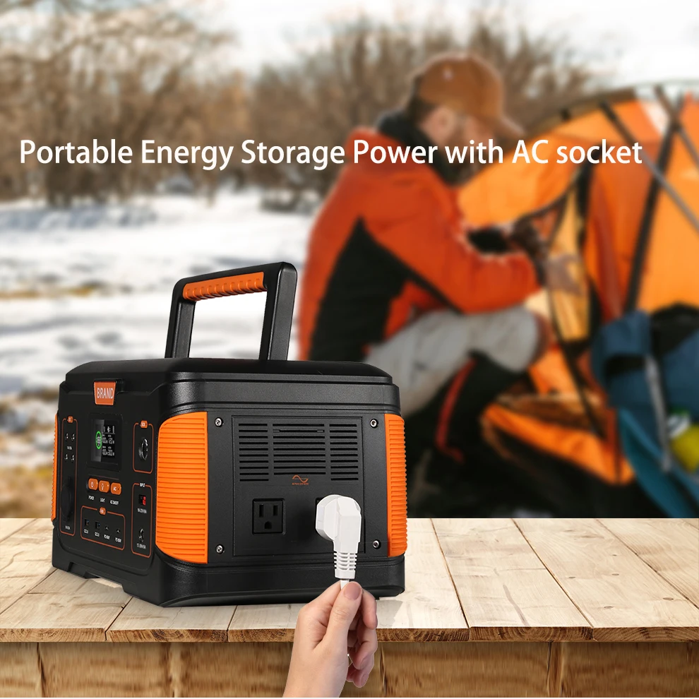Solar generator lifepo4 battery1000w 2000w portable power station with solar panel