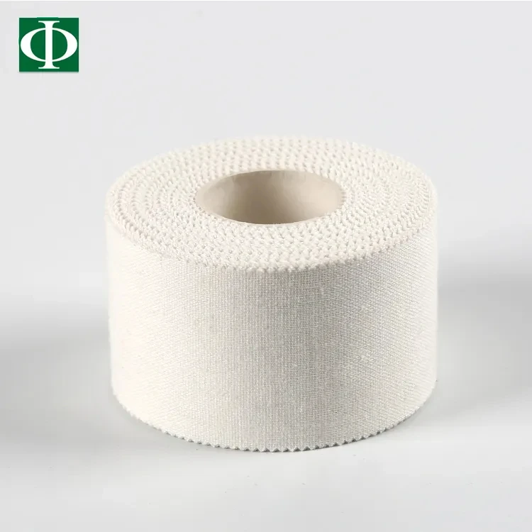2.5cmx10m OEM Custom Logo Cut Edges Zigzag Zinc Oxide Sports Tape Latex Free Athletic Tape Roll For Sports Safety Factory Fuluo