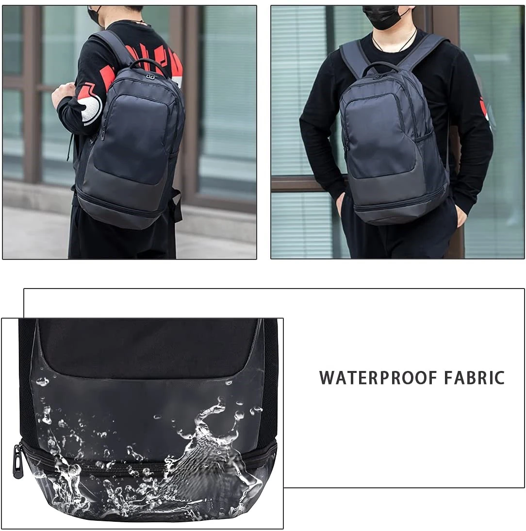 Free sample Travel Laptop Backpack Business Backpacks Casual Hiking Daypack, shoe compartment, luggage strap, anti-th