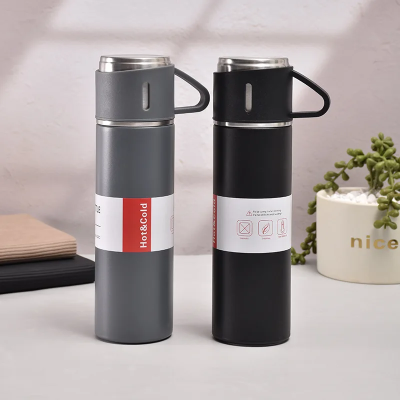 New Style 500ml Stainless Steel Bpa Free Vacuum Insulated Thermos Water Bottle Set