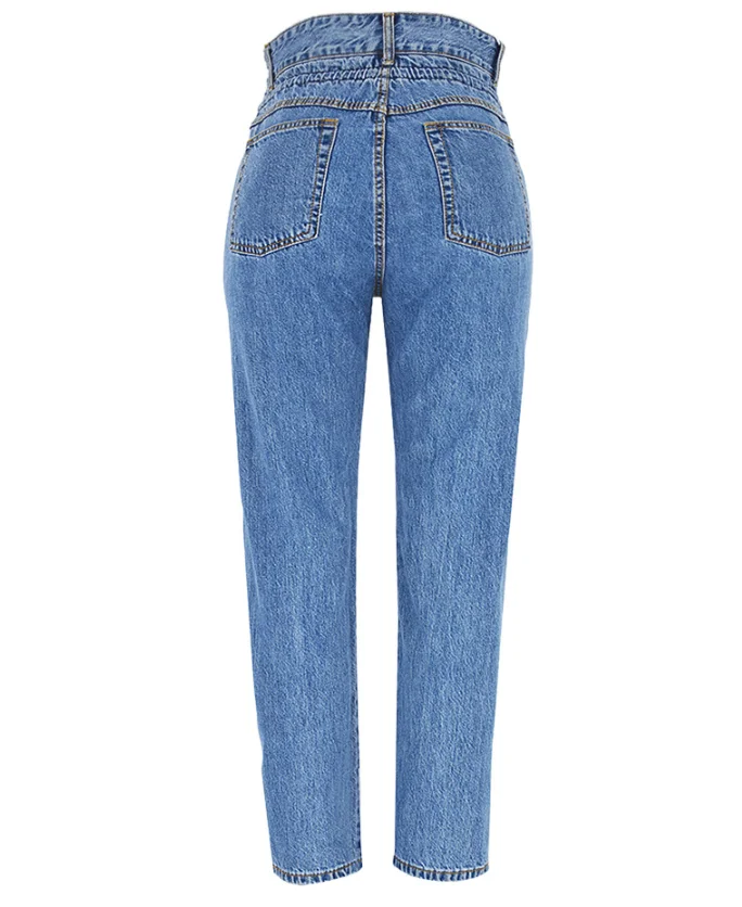 XJYD Autumn Winter Style Pantalones Jeans Women Straight Denim Harem Jeans Female Cowboy Pants