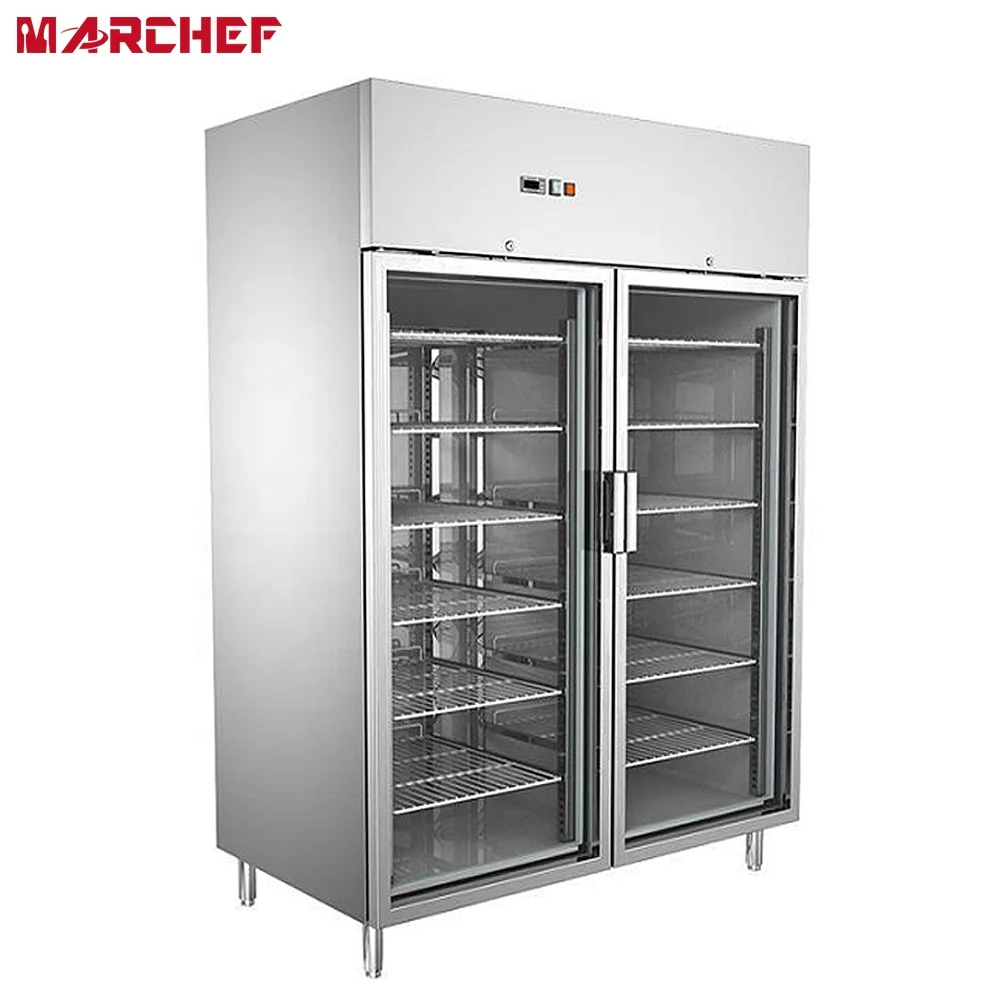CE stainless steel 304 commercial hotel restaurant air cooled fridge industrial chiller and freezer