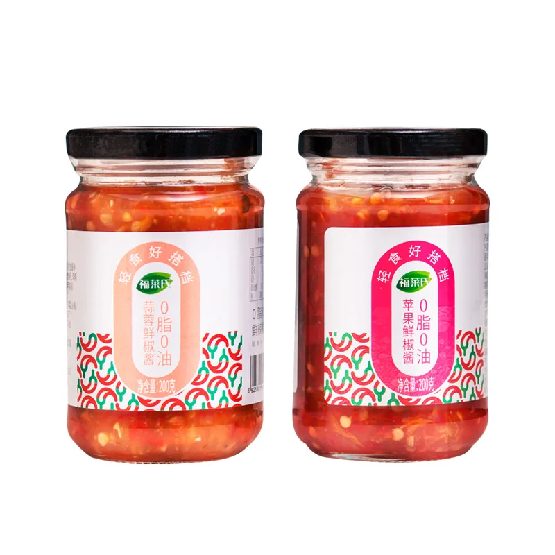 
New Products Food Grade Chinese Traditions 0-fat chili sauce apple garlic chili sauce 