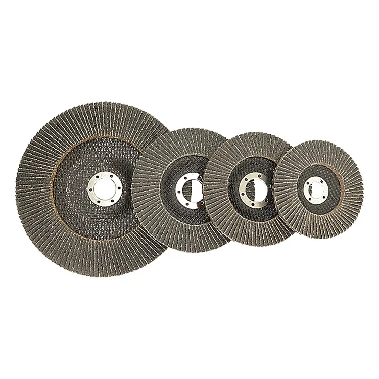 115mm 4.5 Inch Aluminum Oxide Flap Disc Metal Polishing Abrasive Disc with Fiberglass Backing for Sanding and Polishing