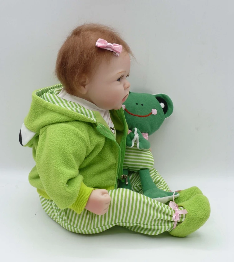 NPK Realtouch 55cm Silicone  Lifelike Bonecas Baby newborn realistic magnetic pacifier bebes reborn dolls babies toy