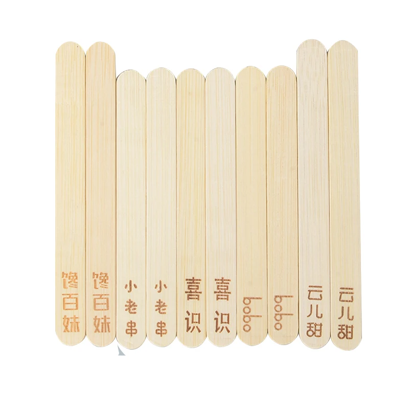 Factory A Grade Straight Edge 93*10*2Mm Disposable 93M Wooden Birch Wood Biodegradable Custom Logo Popsicle Ice Cream Sticks