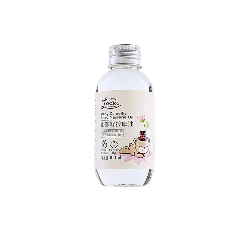Baby boddy massage oil repair and moisturize the skin prevent dryness 100ml Camellia Seed Baby Massage Oil skin care