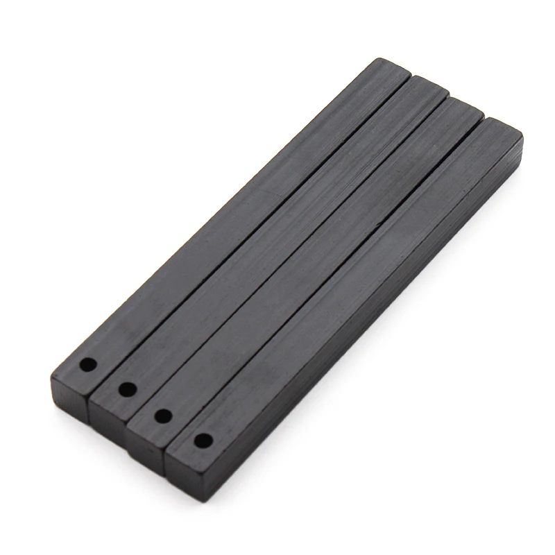 13mm Thick Square Magnesium Flint Bar Drilled Ferro Rod Fire Starter for Camping Gear