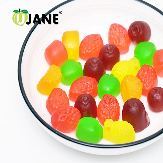 
Fruit shape fruity flavour jelly gummy candy 
