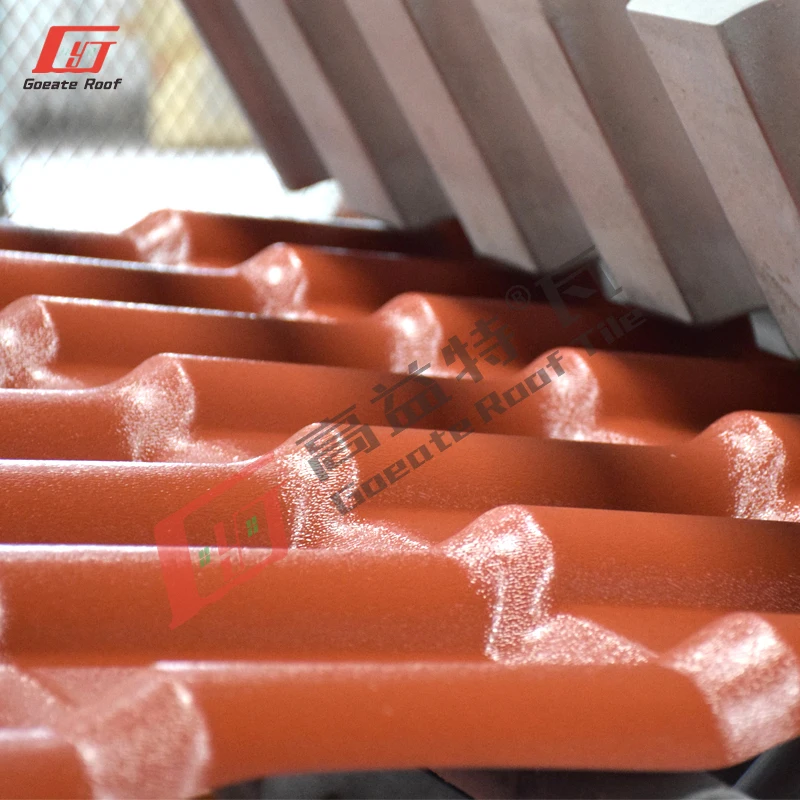 Hot sale in Ecuador 2.5mm thermal insulation synthetic tile roofing for garden