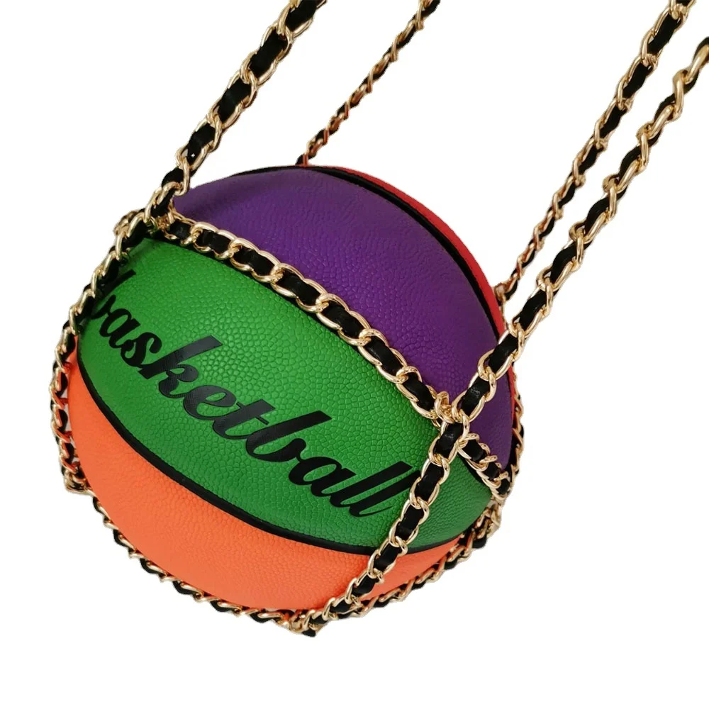 2023 Factory Unique Basketball Purse Handbag Multicolored Basketball Purse Guangzhou Bags