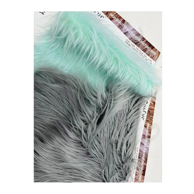 Chinese factory wholesale high quality printing plush/fake faux fur fabric/ artificial fur cheap long pile fur fabric