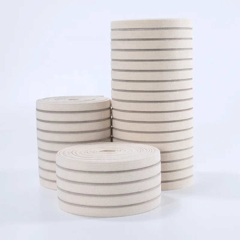 Good quality knitted elastic rubber band soft wide waistband elastic for medical sports wrap bandage