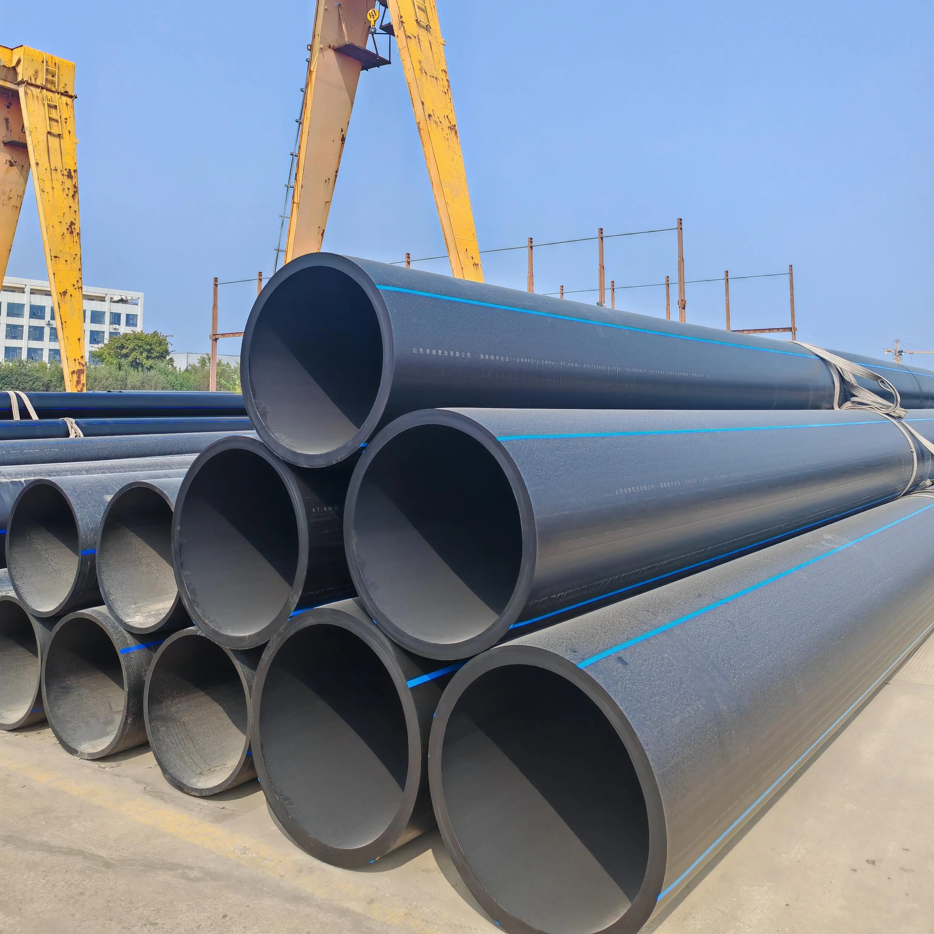 Different Diameter HDPE Water Pipe DN800 1.0mpa PE Plastic Tubes For Water Supply And Drain