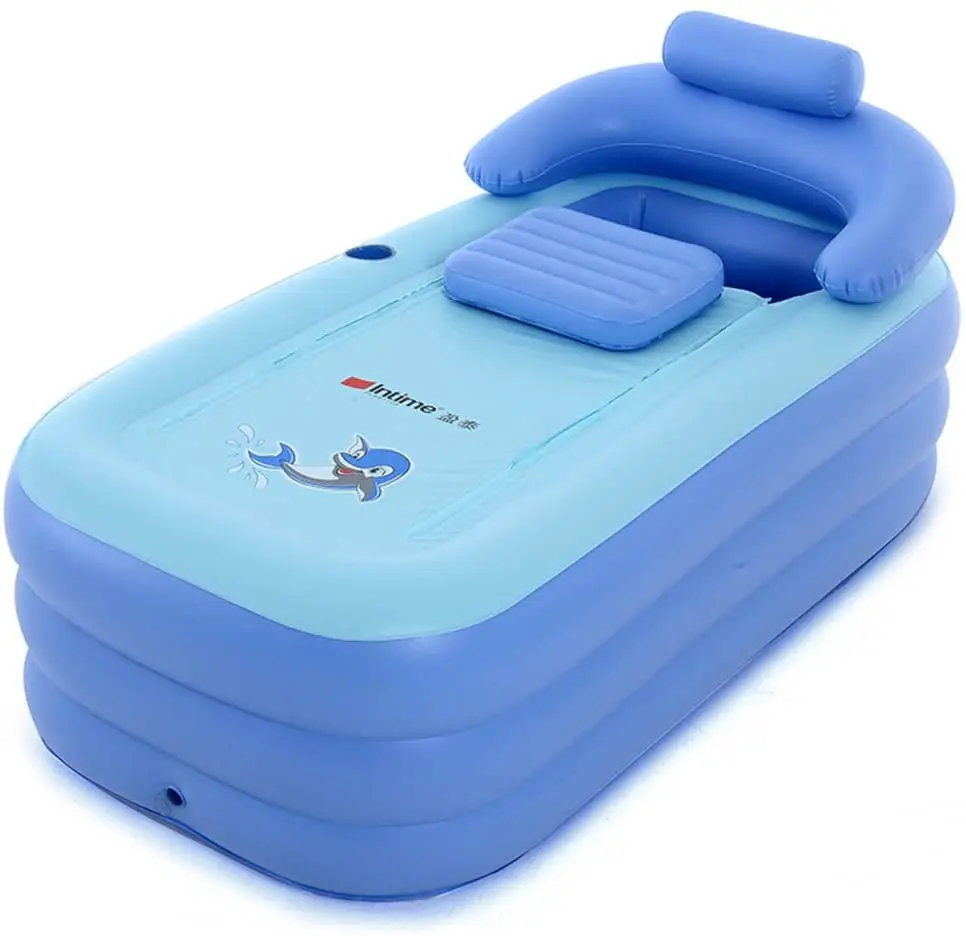 Manufacturer Heavy Duty PVC adult portable folding durable bathtub kid baby inflatable  spa bathtub